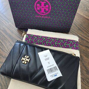 New Tory Burch Kira chevron clutch/phone wallet